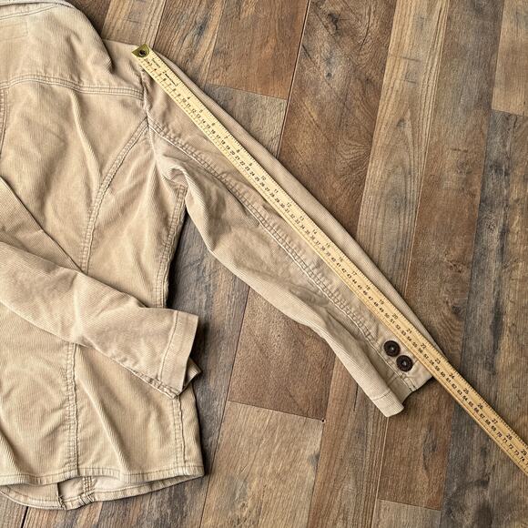 Levi's Corduroy Jacket Women's Size Large Beige Western Cowboy Buttons Down 5478 - Picture 8 of 11